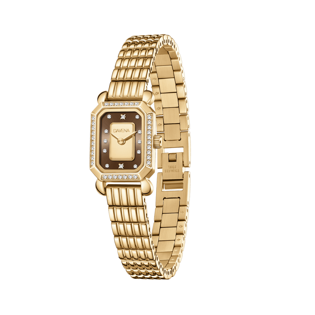 Davena Women's Watch Gold Brick